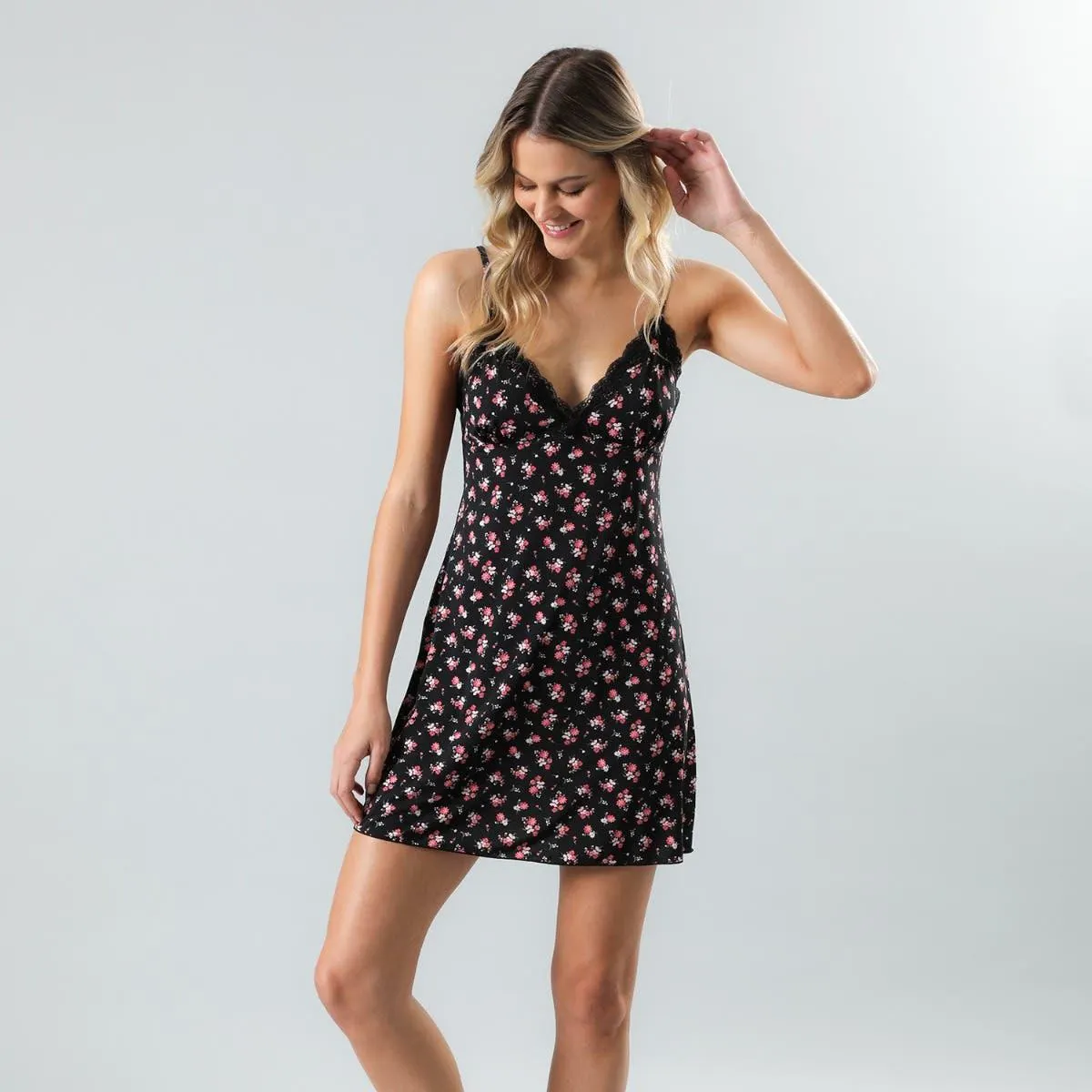 Camisola Microfibra Encaje