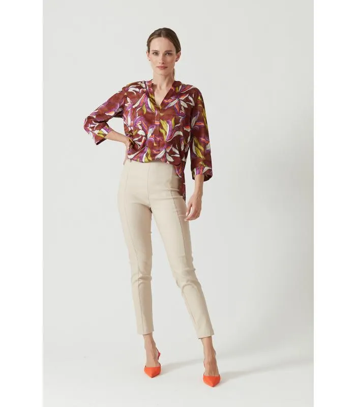 Leggings slim fit beige