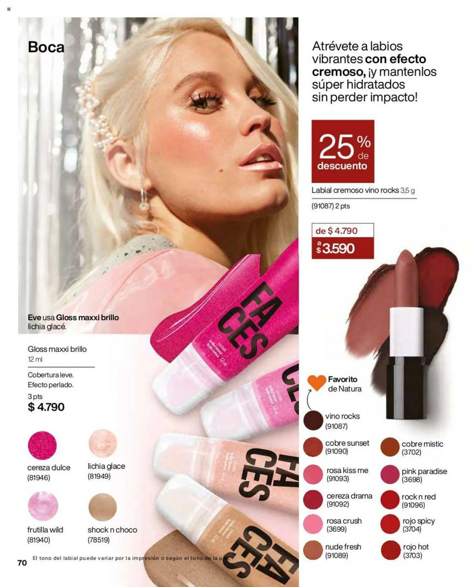 Catálogo de Catálogo Natura 1 de julio al 31 de octubre 2023 - Página 70