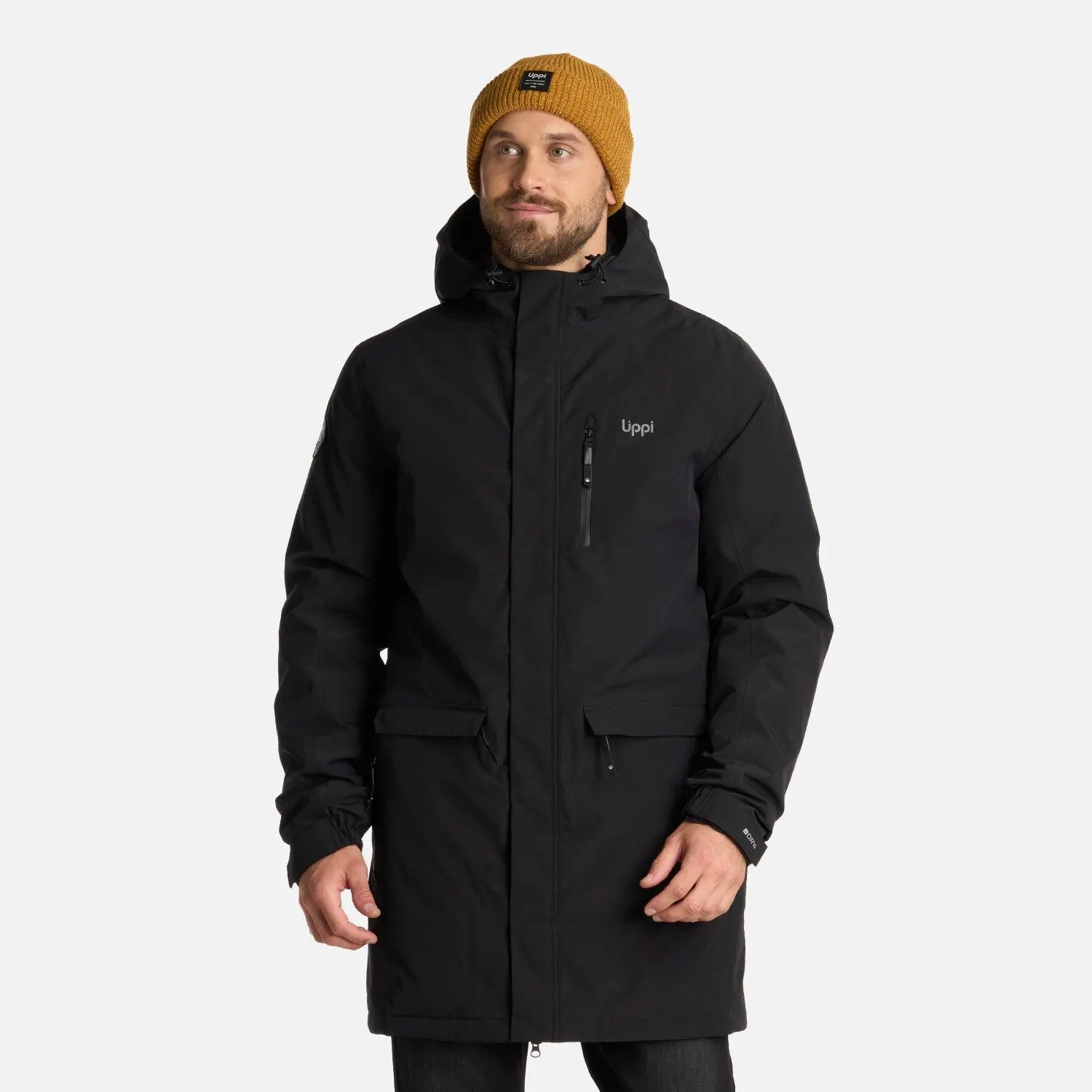 Chaqueta Hombre Mountains Live B-Dry Down Long Jacket Negro Lippi