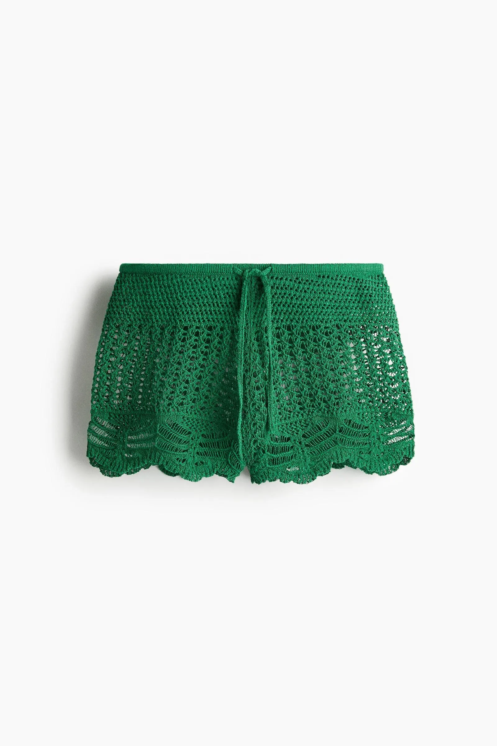Shorts playero efecto crochet