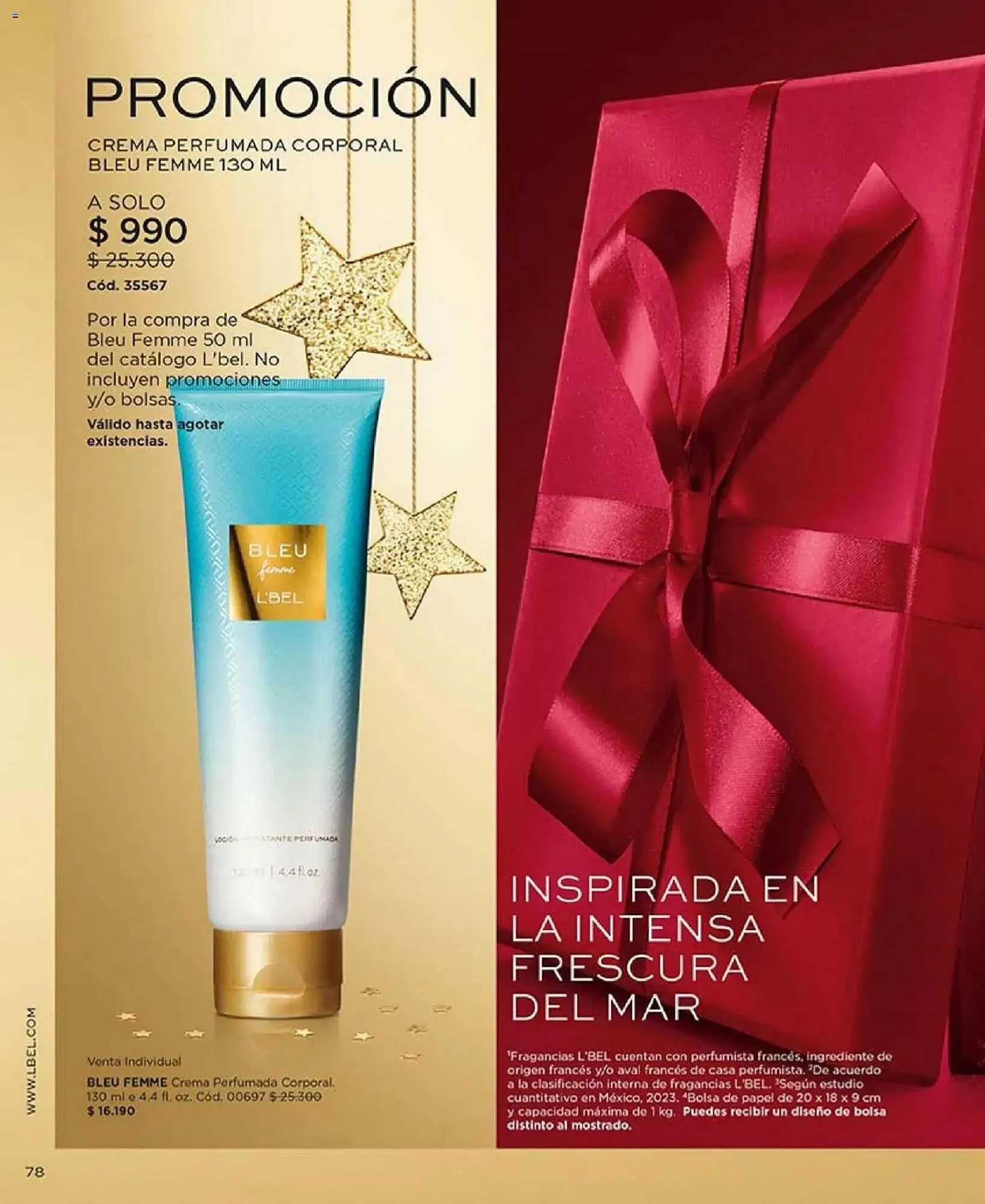 Catálogo de Catálogo L'Bel 30 de noviembre al 1 de enero 2026 - Página 78