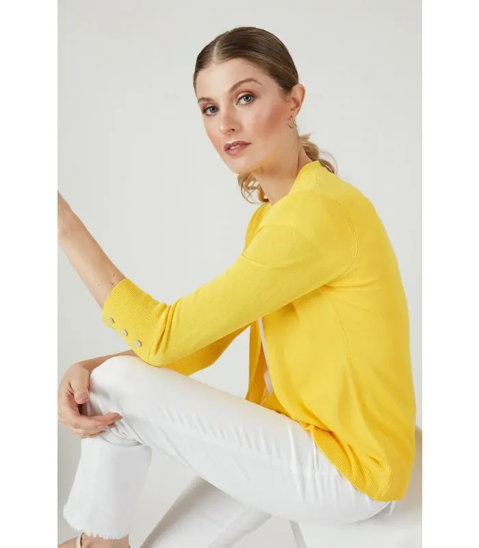 Tapado tejido amarillo