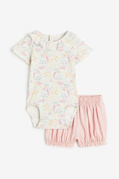 Conjunto de 2 piezas en algodón