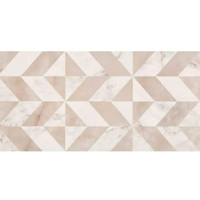 Cerámica Art Deco Blanco Brillante 30x60 cm