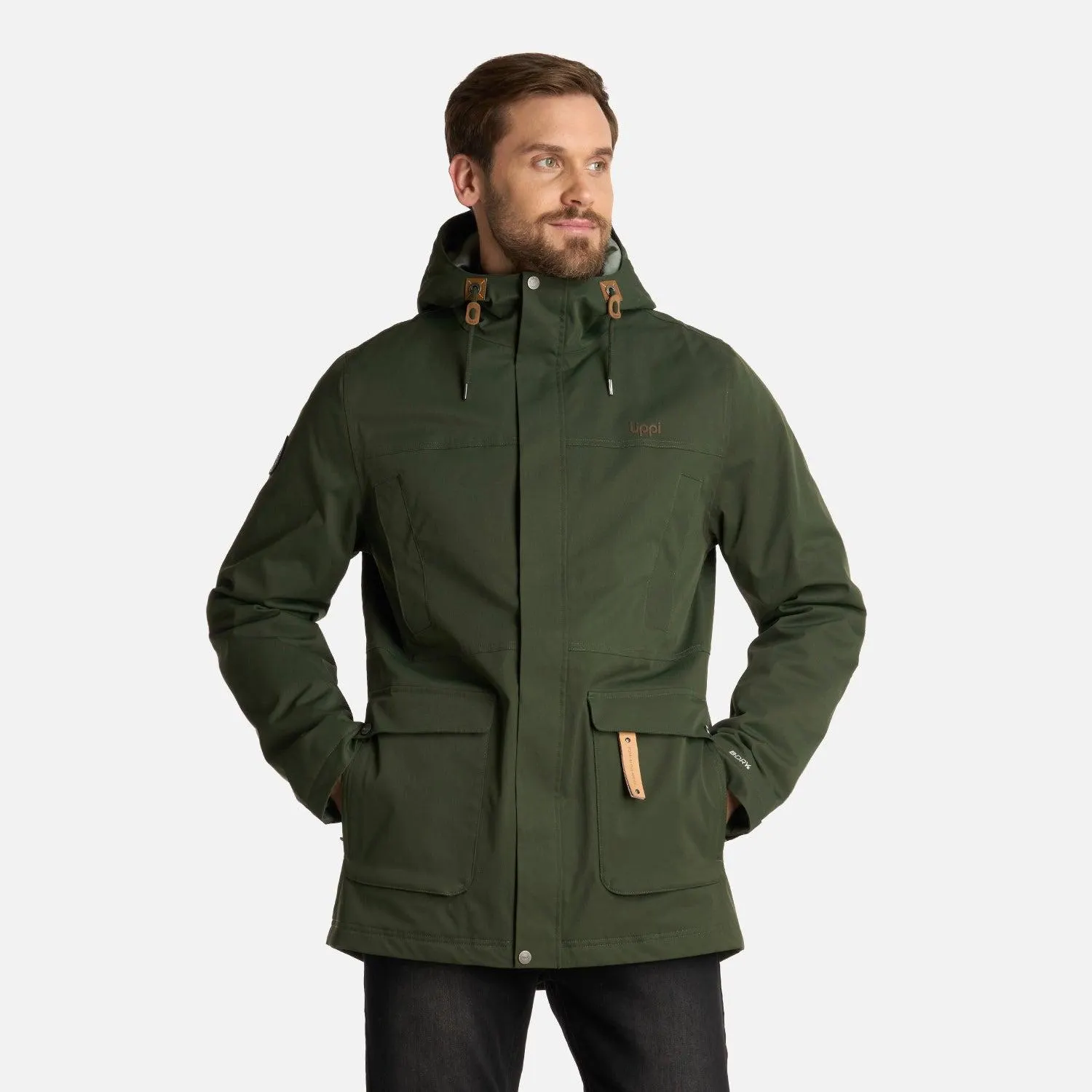Chaqueta Hombre DayBreak B-Dry Jacket Verde Militar Lippi
