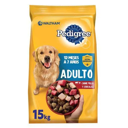 Alimento Perro Adulto Pedigree Carne Pollo y Cereal 15 kg