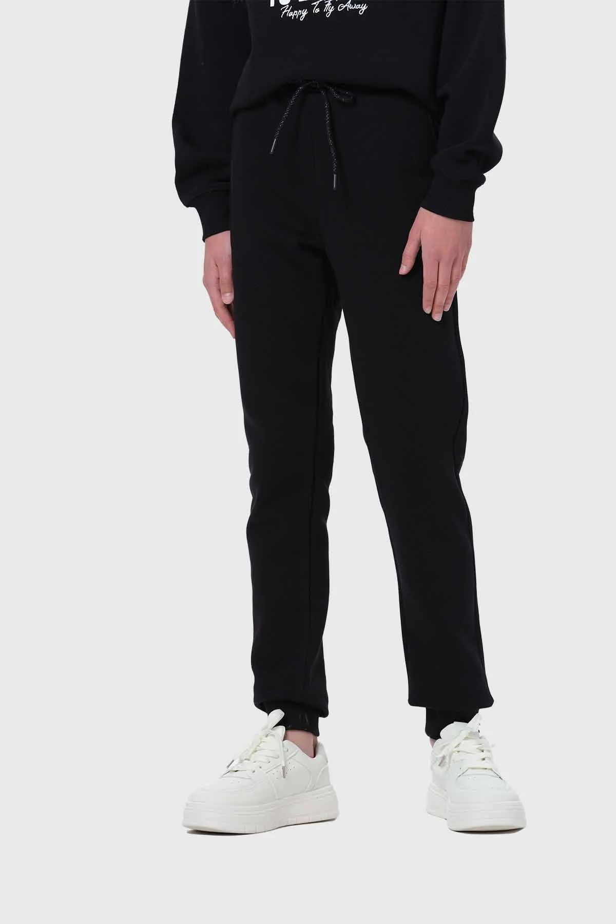 Pantalón Buzo Niña Jogger Negro