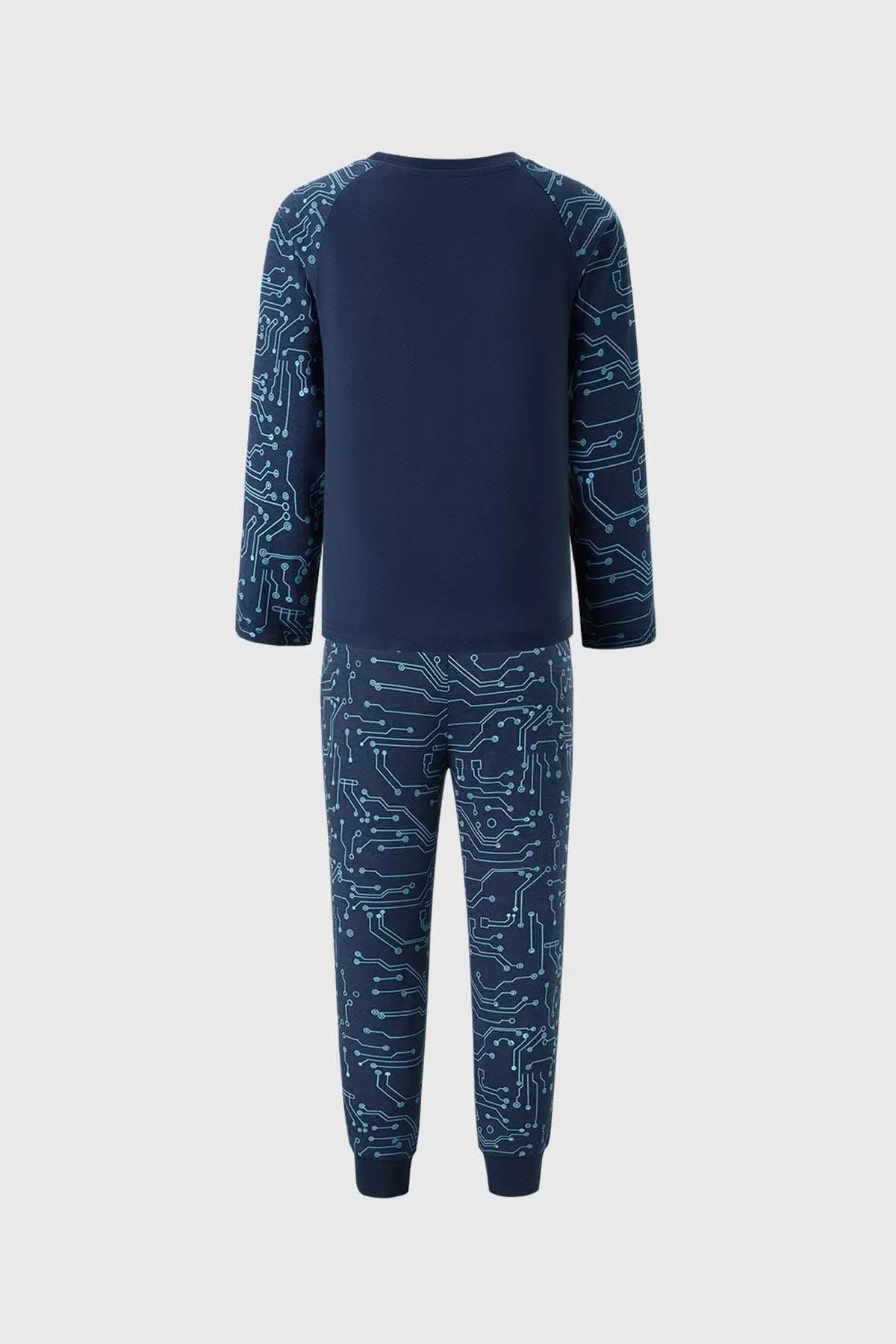 Pijama Niño Print Azul