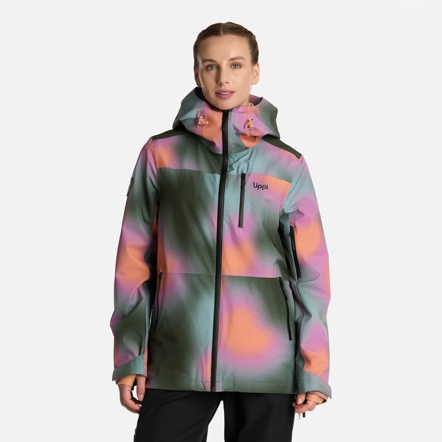 Chaqueta Mujer Sierra Nevada B-Dry Light Hoody Jacket Print Damasco Lippi