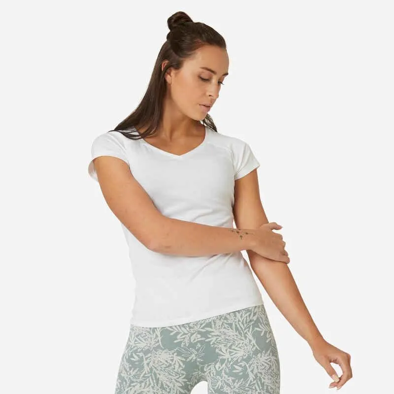 POLERA MUJER 500 BLANCO