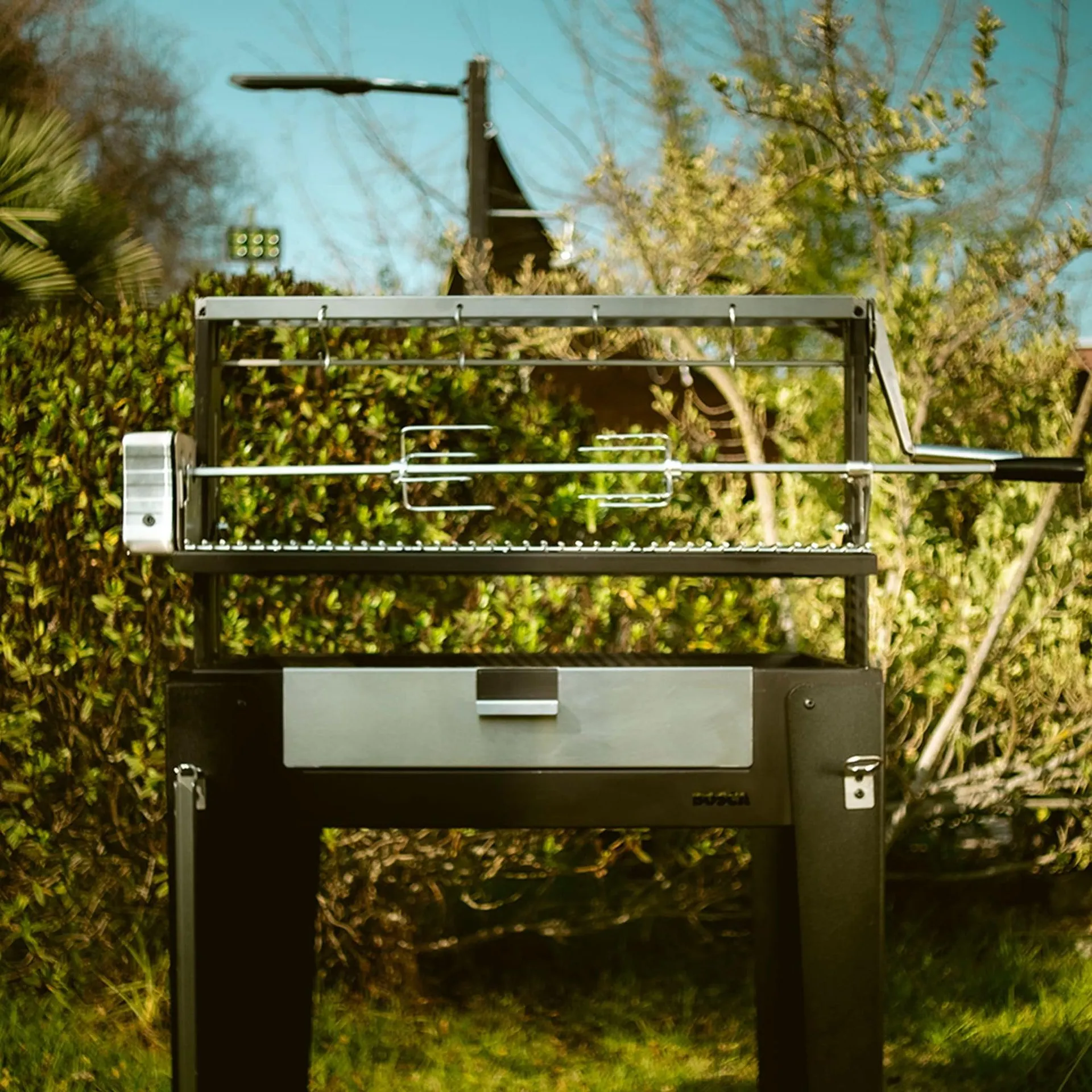 Pack Parrilla Maitén + Spiedo Hibrido 90 Cms Bosca