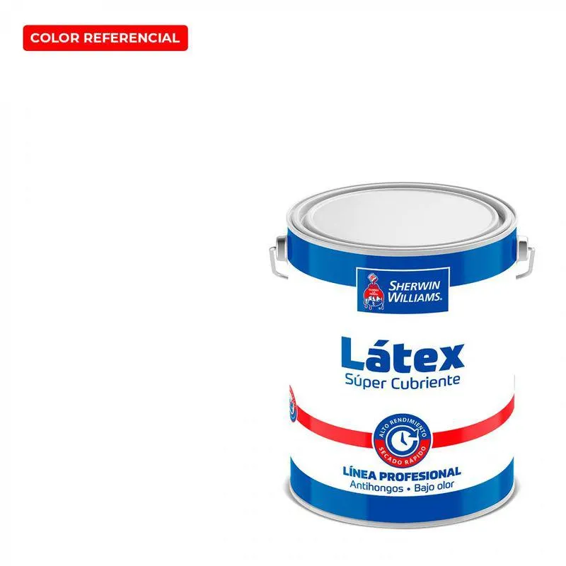 Látex Súper cubriente Profesional 1 gl Blanco Mate Sherwin Williams