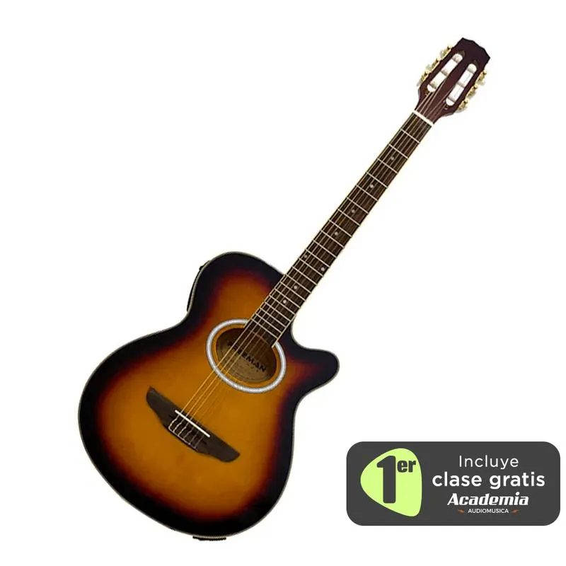 Guitarra eléctroacústica Freeman FRA95NCET - Sunburst