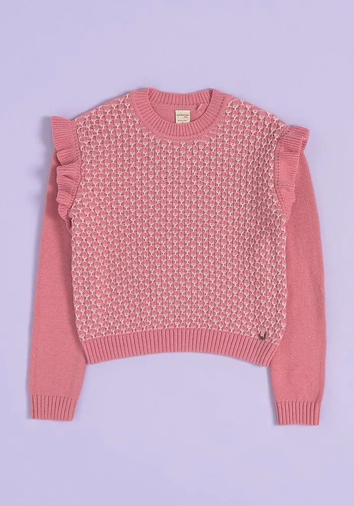 Sweater Bicolor Manga Mariposa