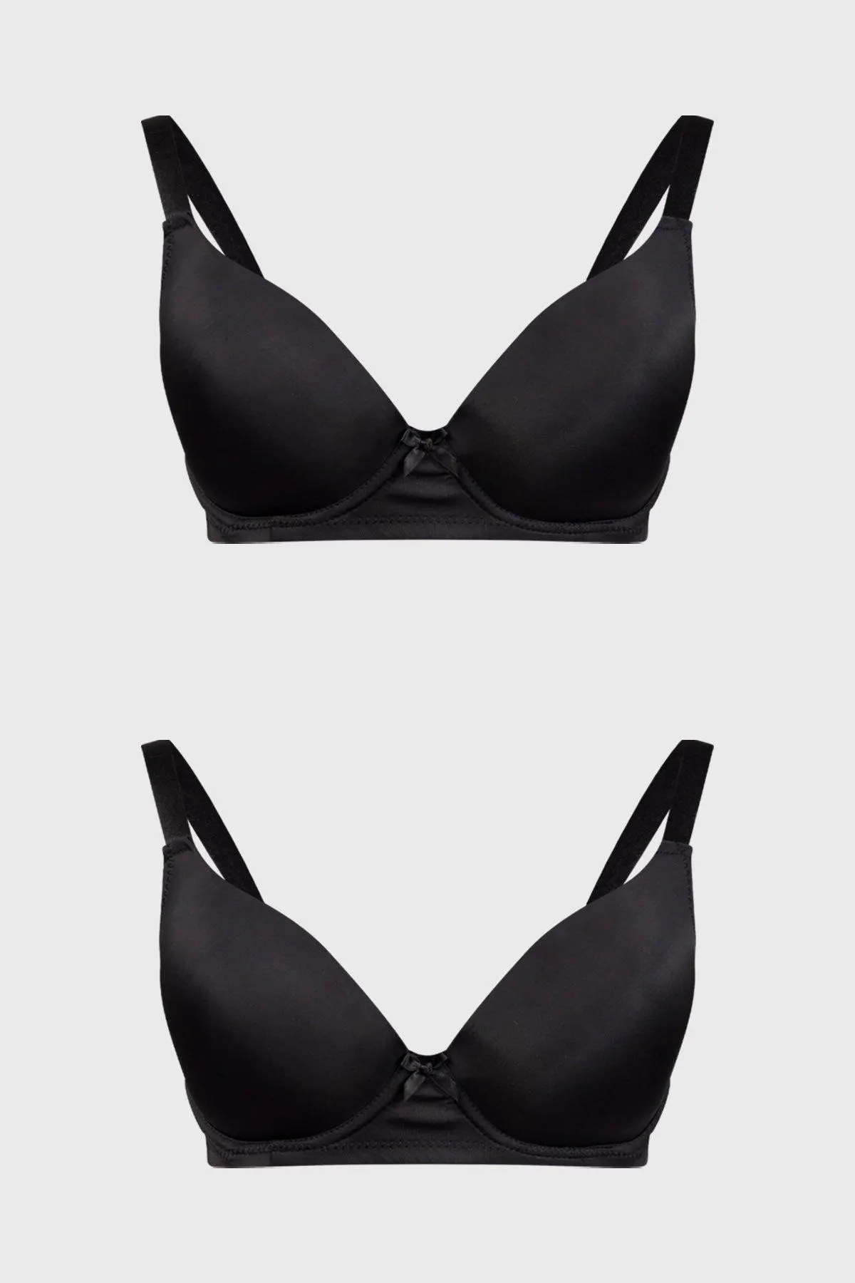 Sostén Mujer Bipack Copa Support Liso Negro