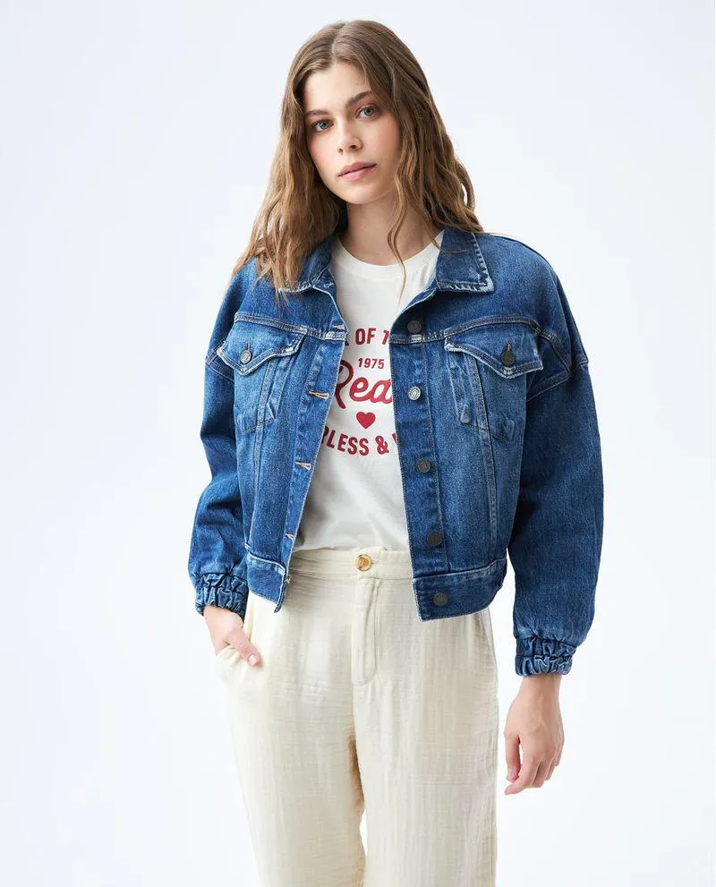 Chaqueta tono medio para mujer