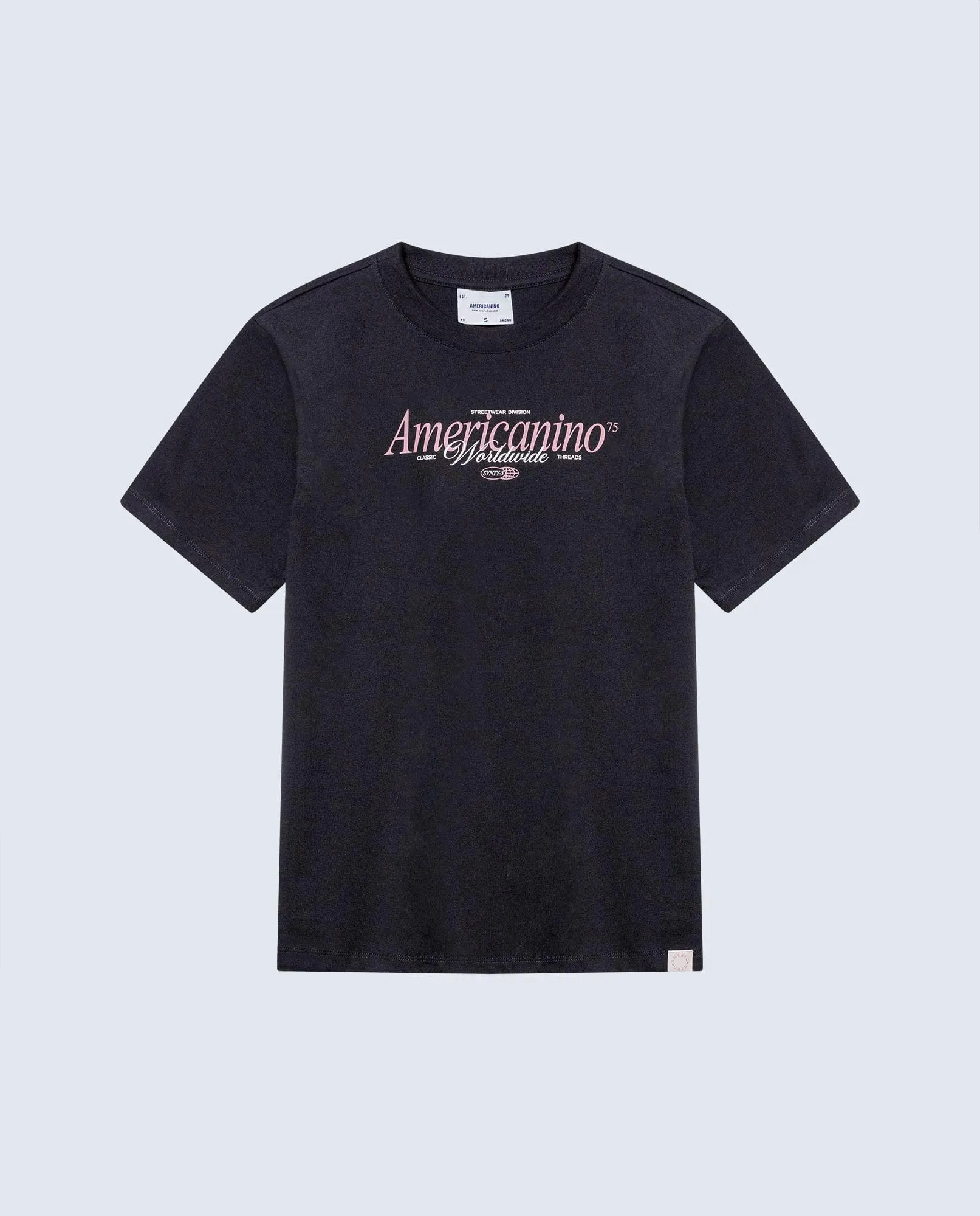 Camiseta corte clásico en algodón estampado floral