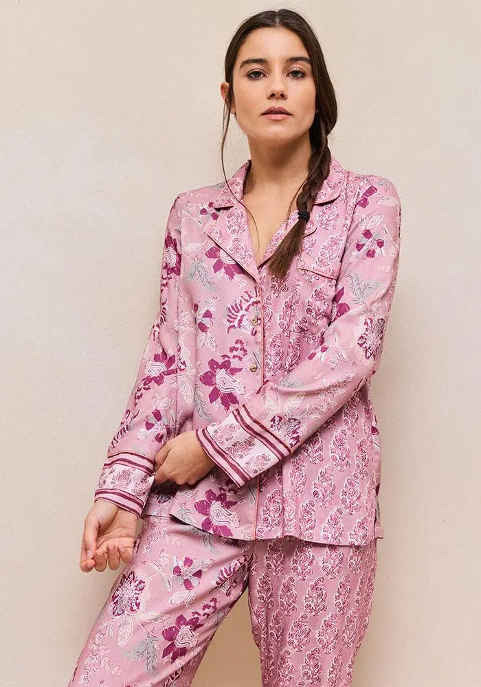 Pijama Camisero Doble Print