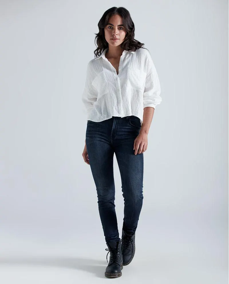 Jean Skinny fit tiro medio para mujer