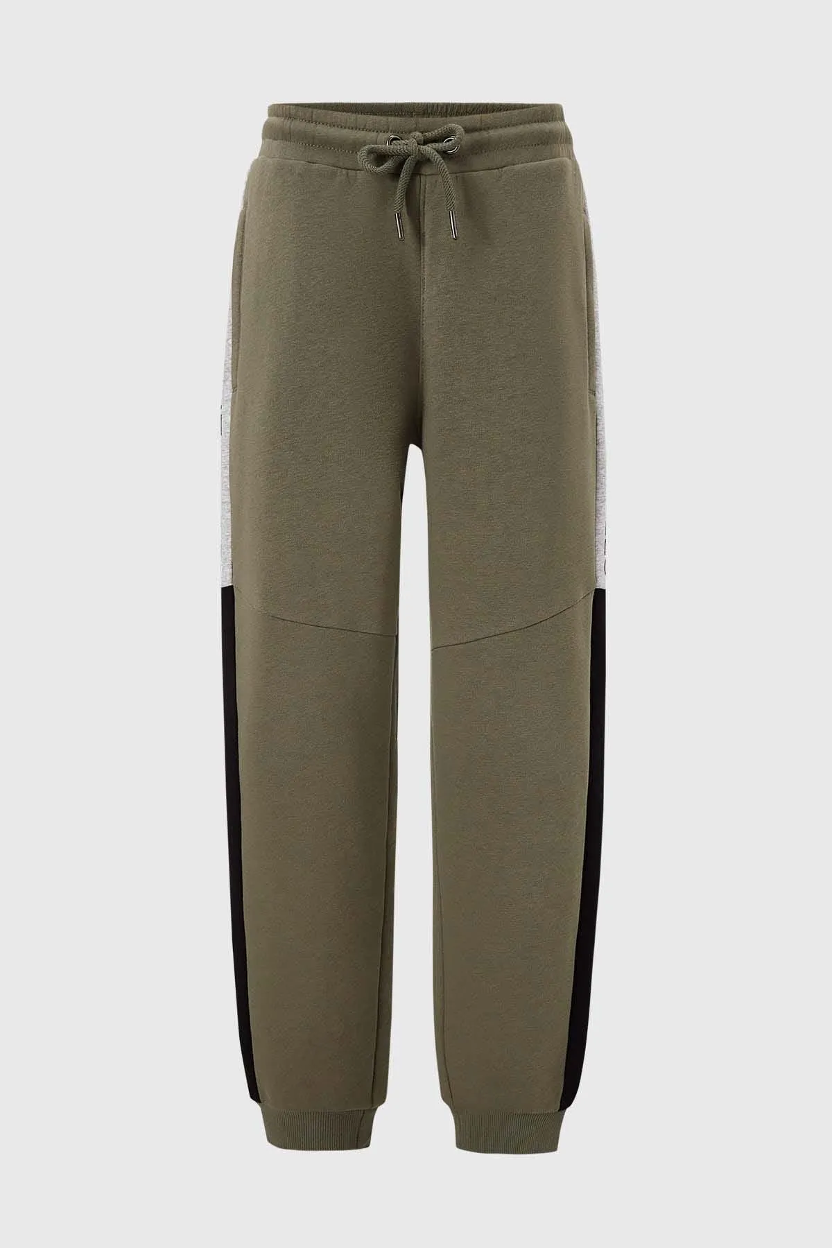 Pantalón Buzo Niño Texto Cortes Verde
