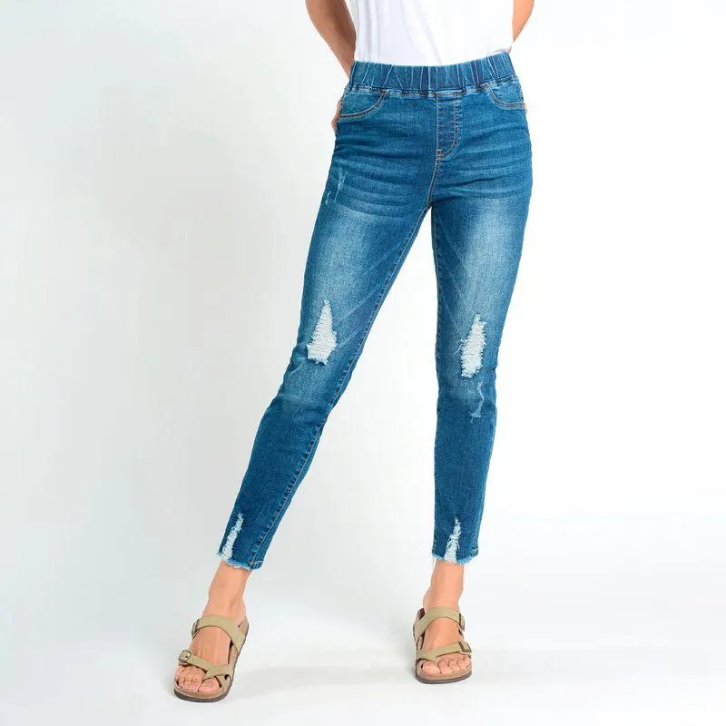 Legging Diseño Destroyed De Algodón