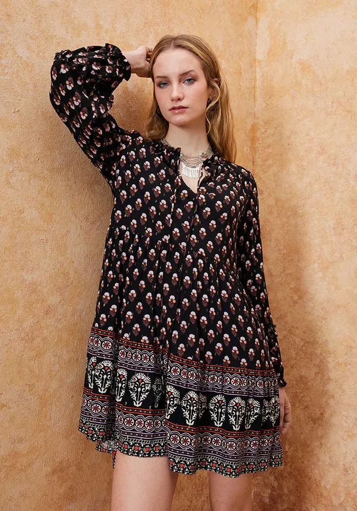 Vestido Full Estampado, Cortes Miscelaneo 1 XS