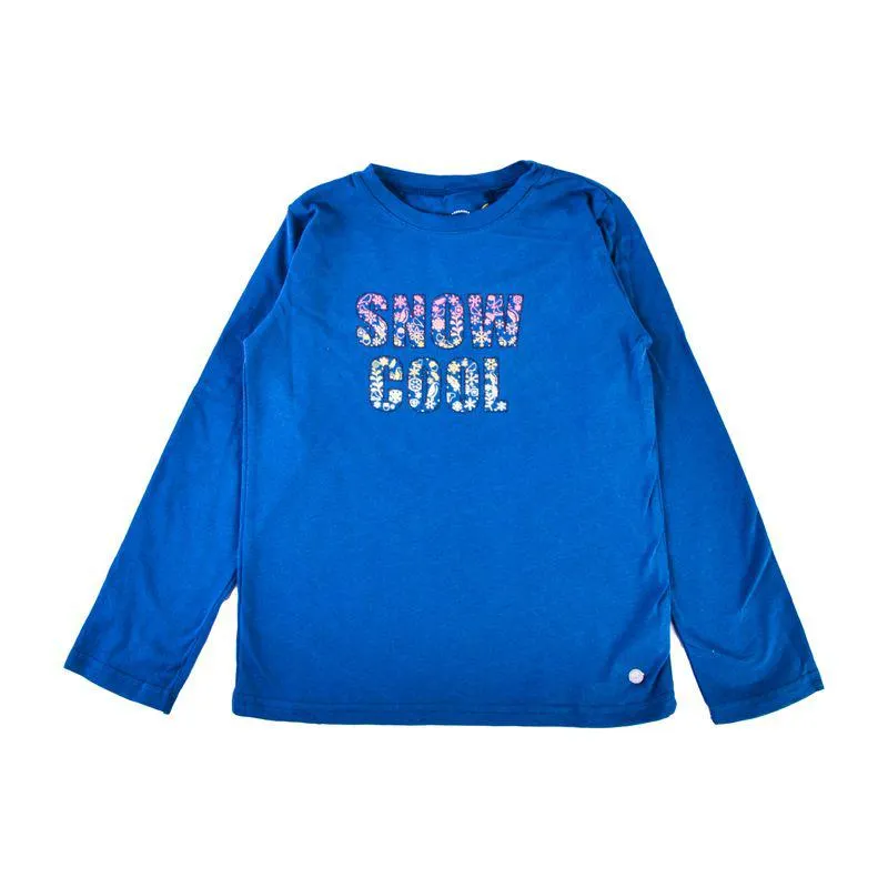 Polera Manga Larga Niña Azul