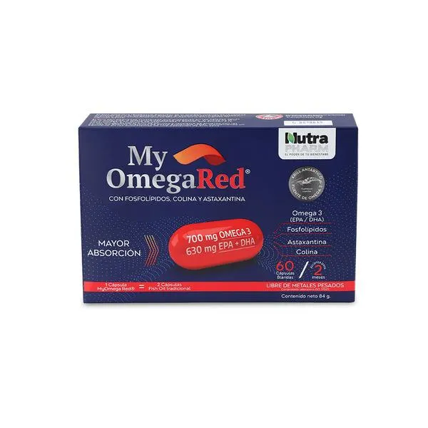My OmegaRed x60 cápsulas, Nutrapharm