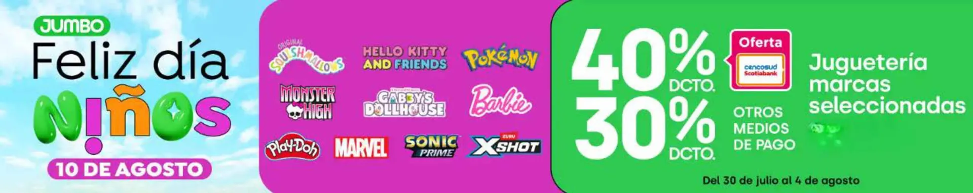 Catálogo de Catálogo Jumbo 30 de julio al 4 de agosto 2025 - Página 1