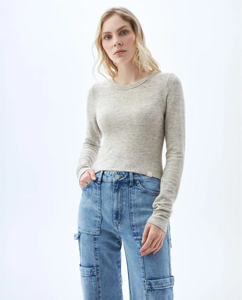 Camiseta con efecto jaspeado para mujer