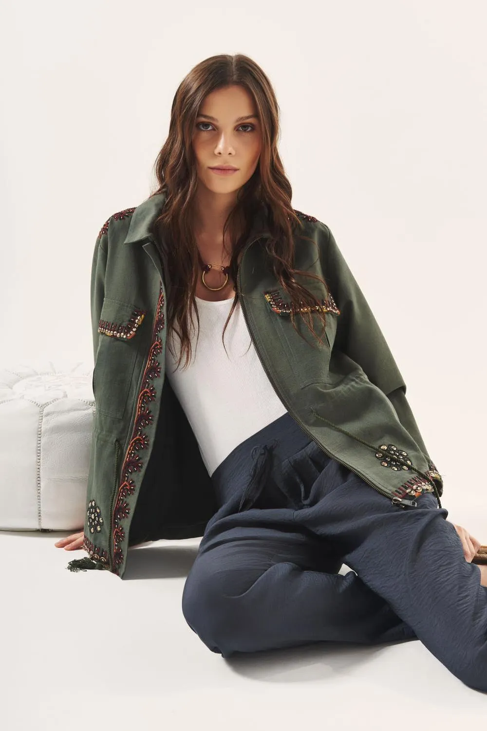 chaqueta army hearts