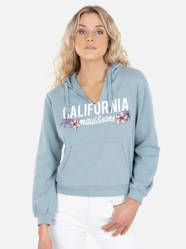 POLERON CALIFORNIA FLOWER HOODIE