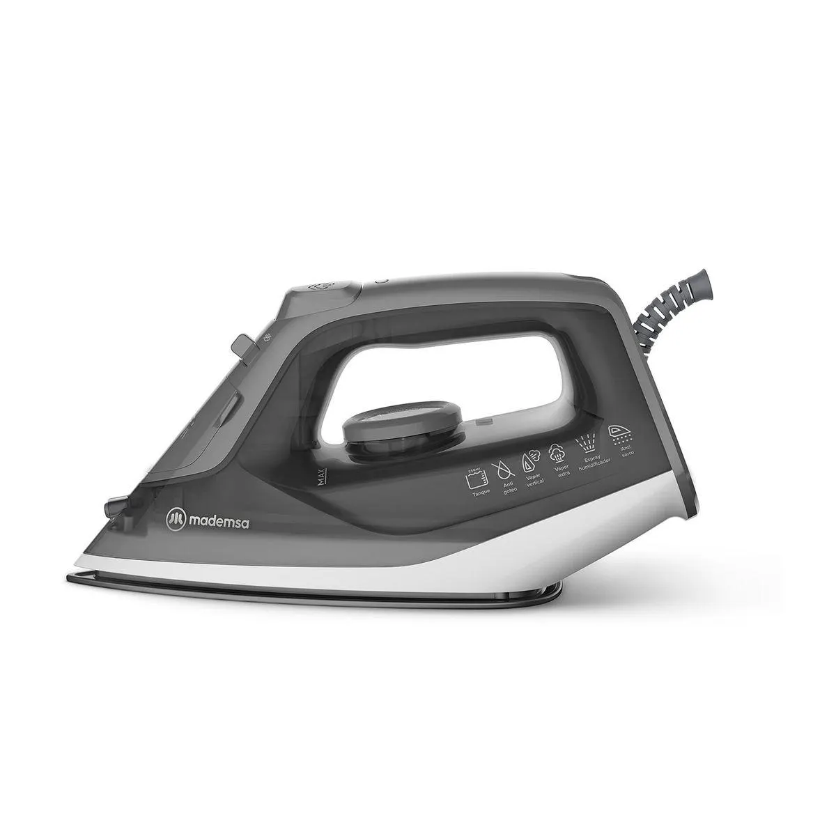 Plancha A Vapor Mir20 Gris Mademsa