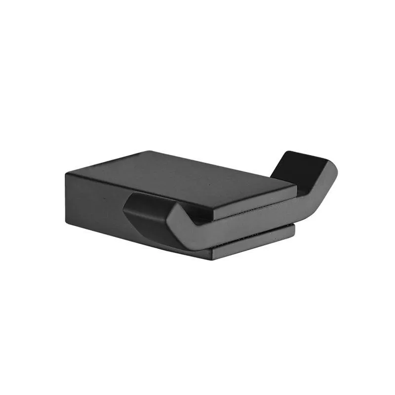 Percha Asis Doble Negro Mate