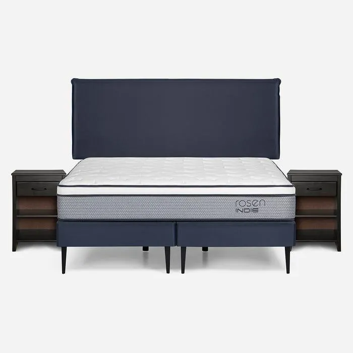 Cama Indie 2 Plazas + Muebles Maurice