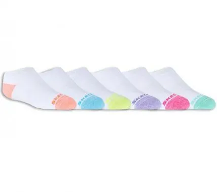 6 Pack Girls Socks - Full Terry White