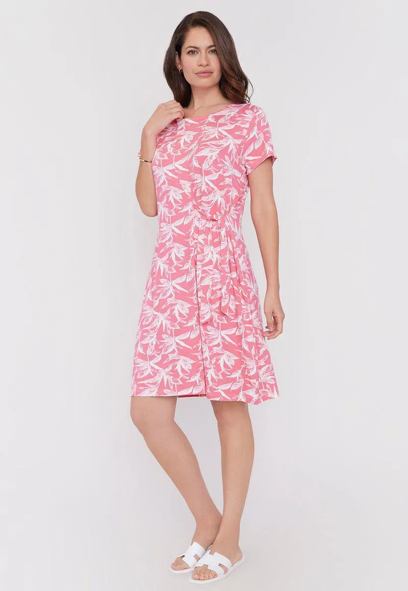 Vestido Mujer Lazo Coral Print