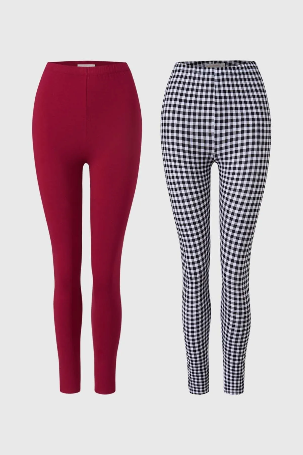 Calza Niña Bipack Print Guinda