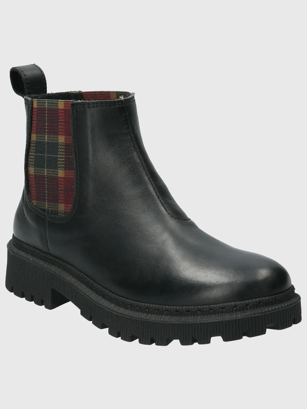 Botin Cuero Mujer Lacock Negro