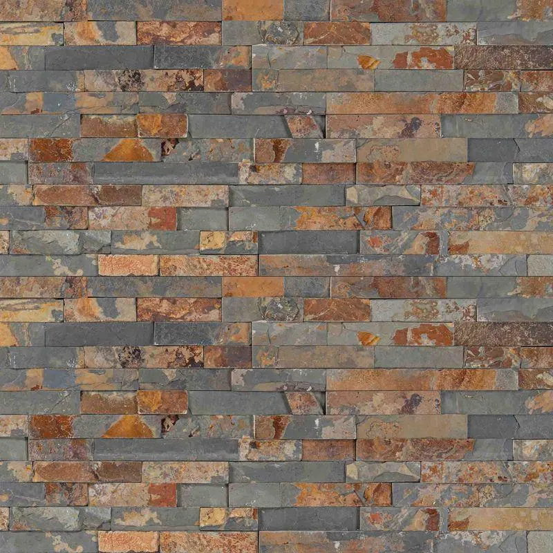 Piedra Fachaleta Oxidada Gris Rústico 15x60