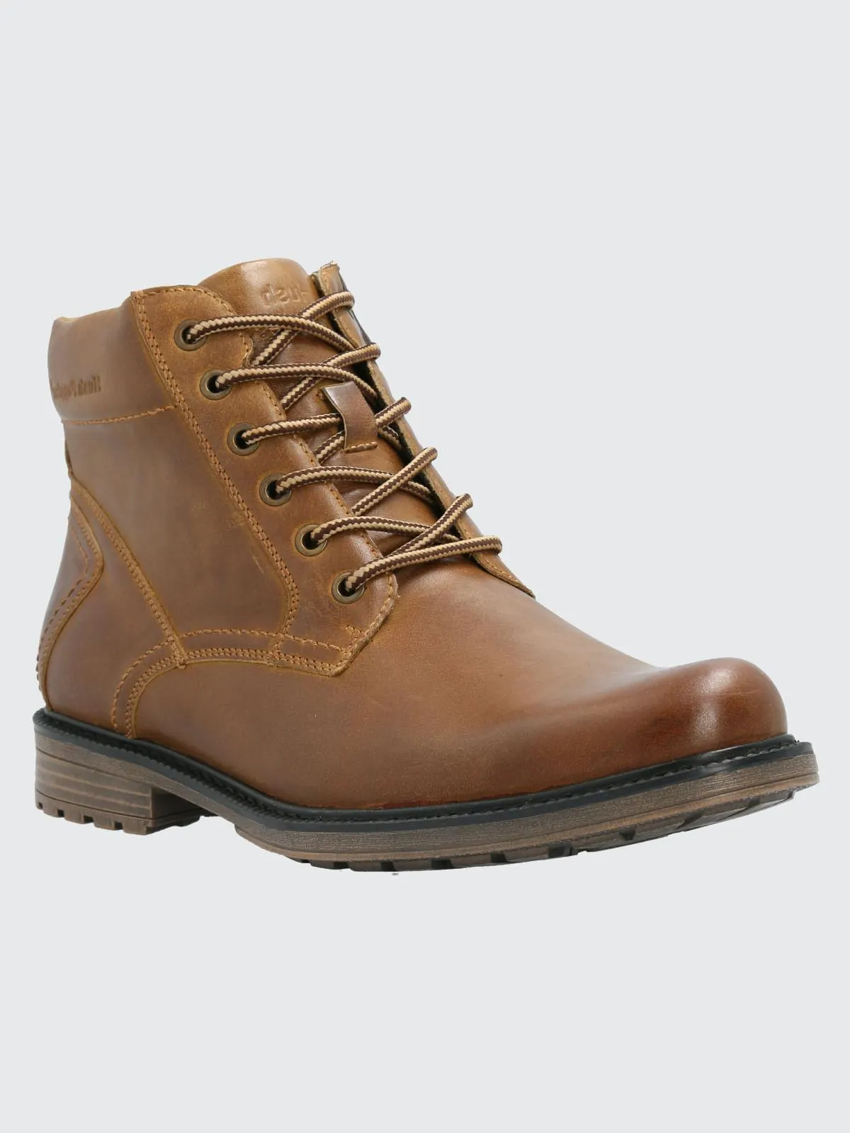 Botin Cuero Hombre Quero Café Hush Puppies