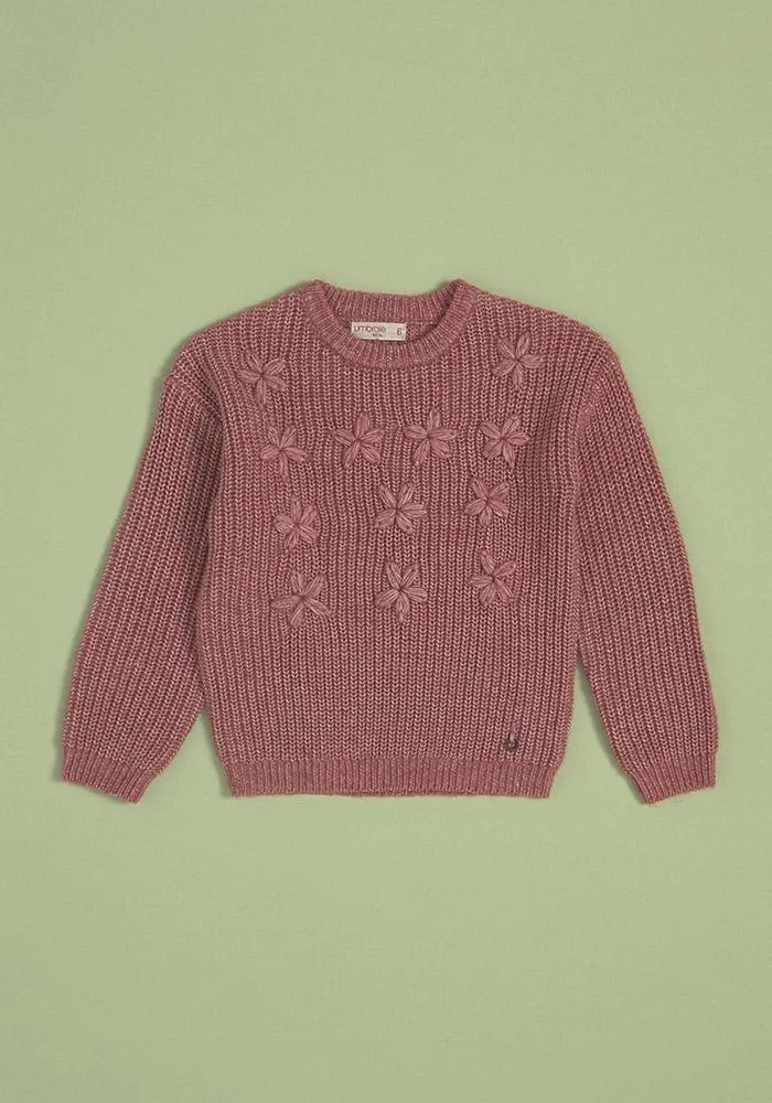 Sweater Peludito Flores A Tono