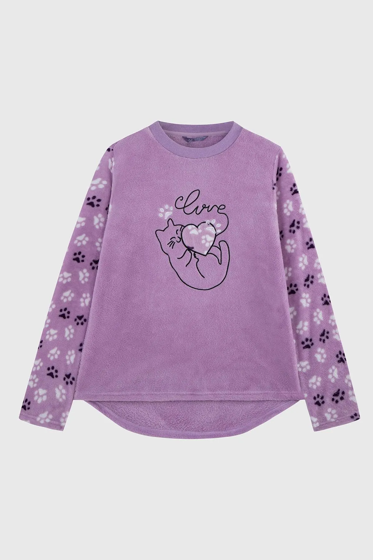 Pijama Mujer Polar Lila