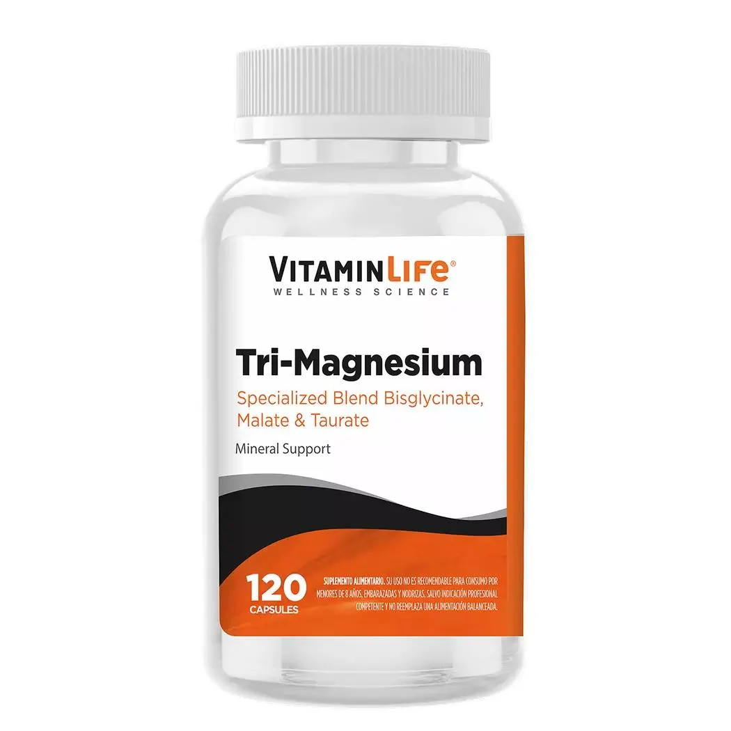 VitaminLife Tri-Magnesium 120 Cápsulas