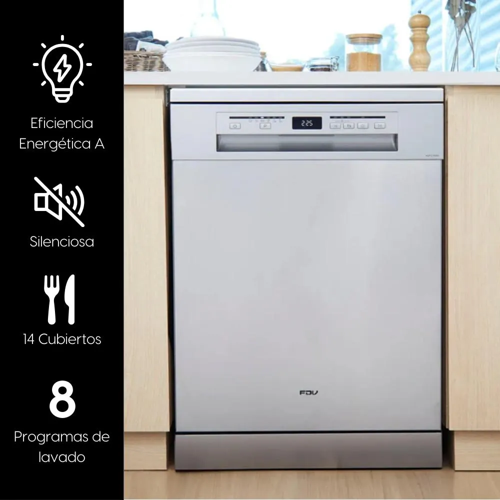 Lavavajillas Acqua 14 Cubiertos Free Standing 60 cm FDV