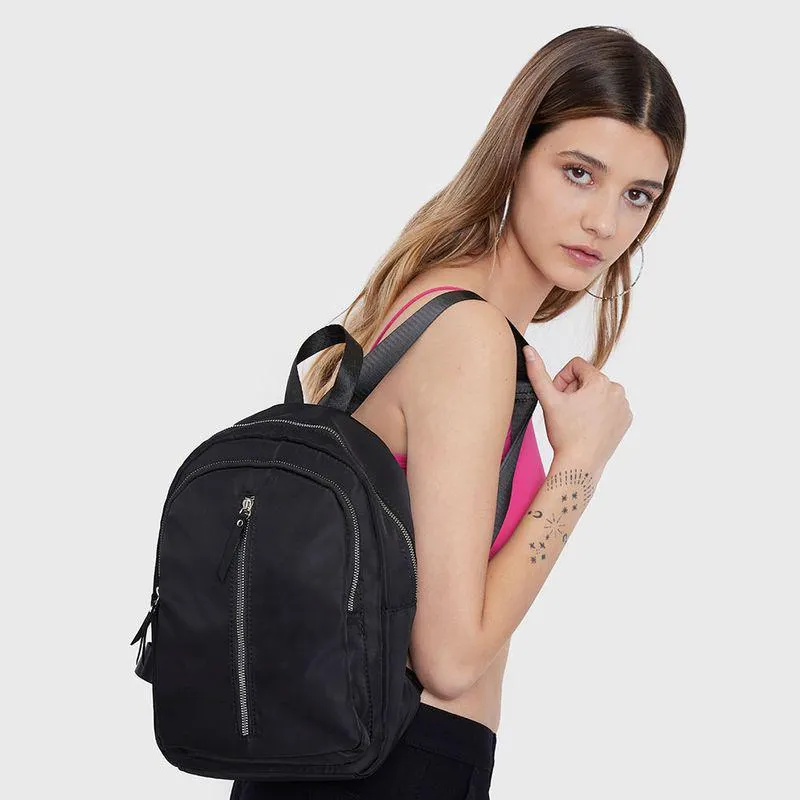Mochila Mujer Nylon Negro