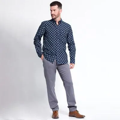 Camisa Oxford Estampada Ma..