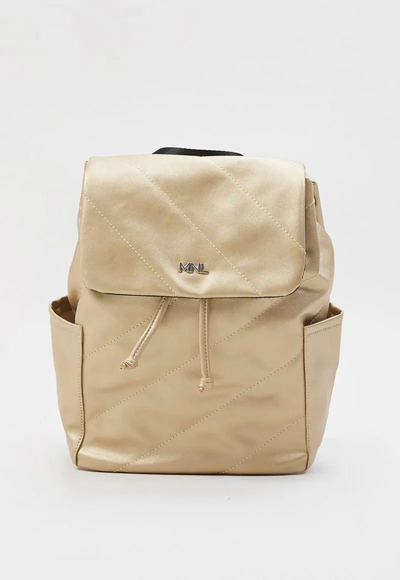 Mochila Mujer Metalizada Negro