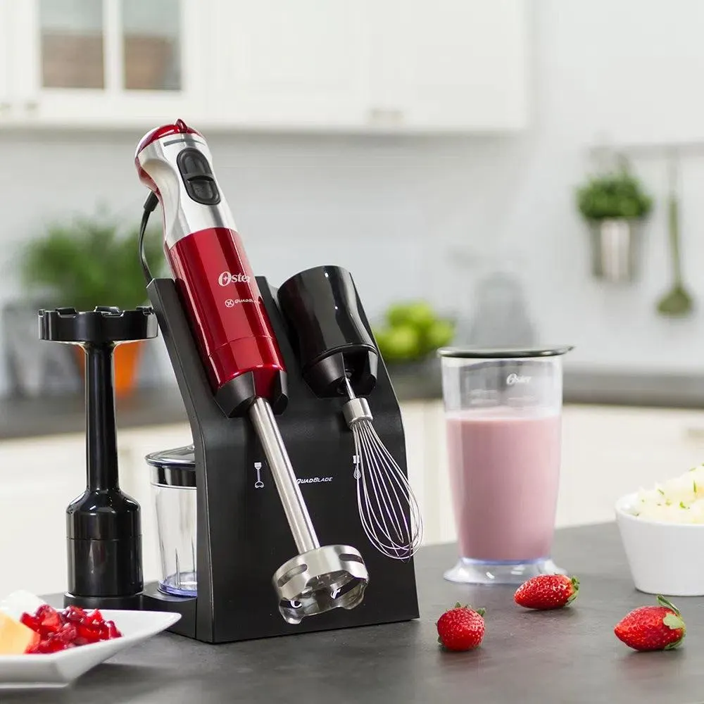 Batidora Inmersión Cuchilla Quad + Accesorios FPSTHB5103R Oster